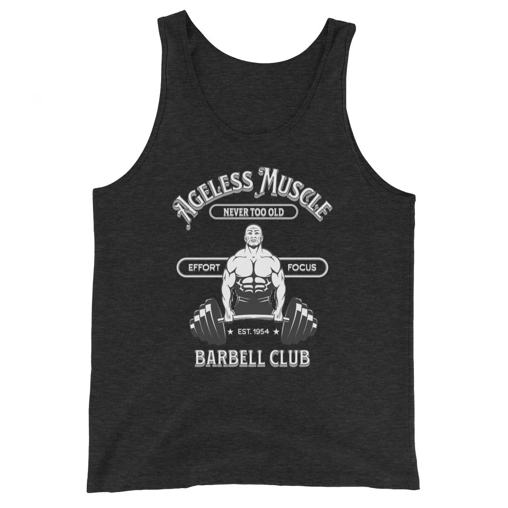 Ageless Muscle Barbell Club Unisex Tank Top