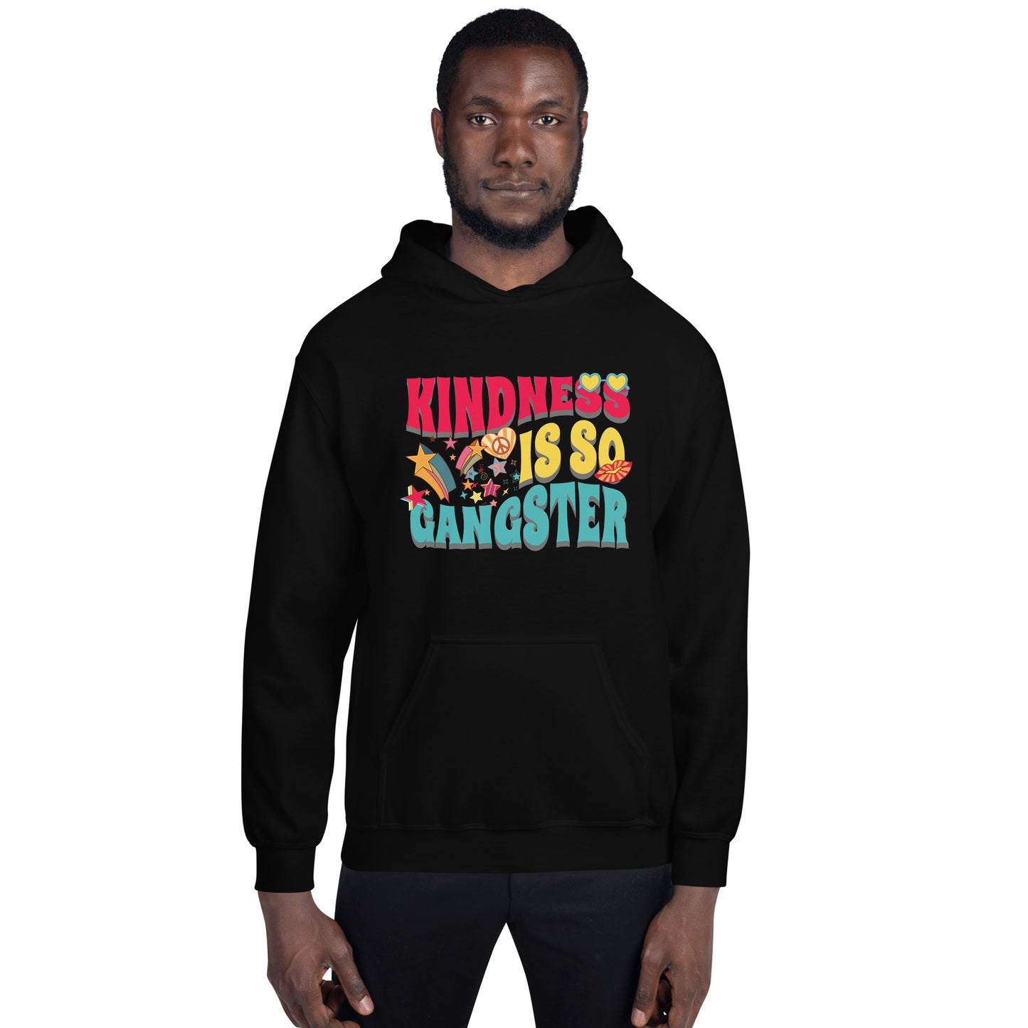 Kindness Is So Gangster Retro Unisex Hoodie