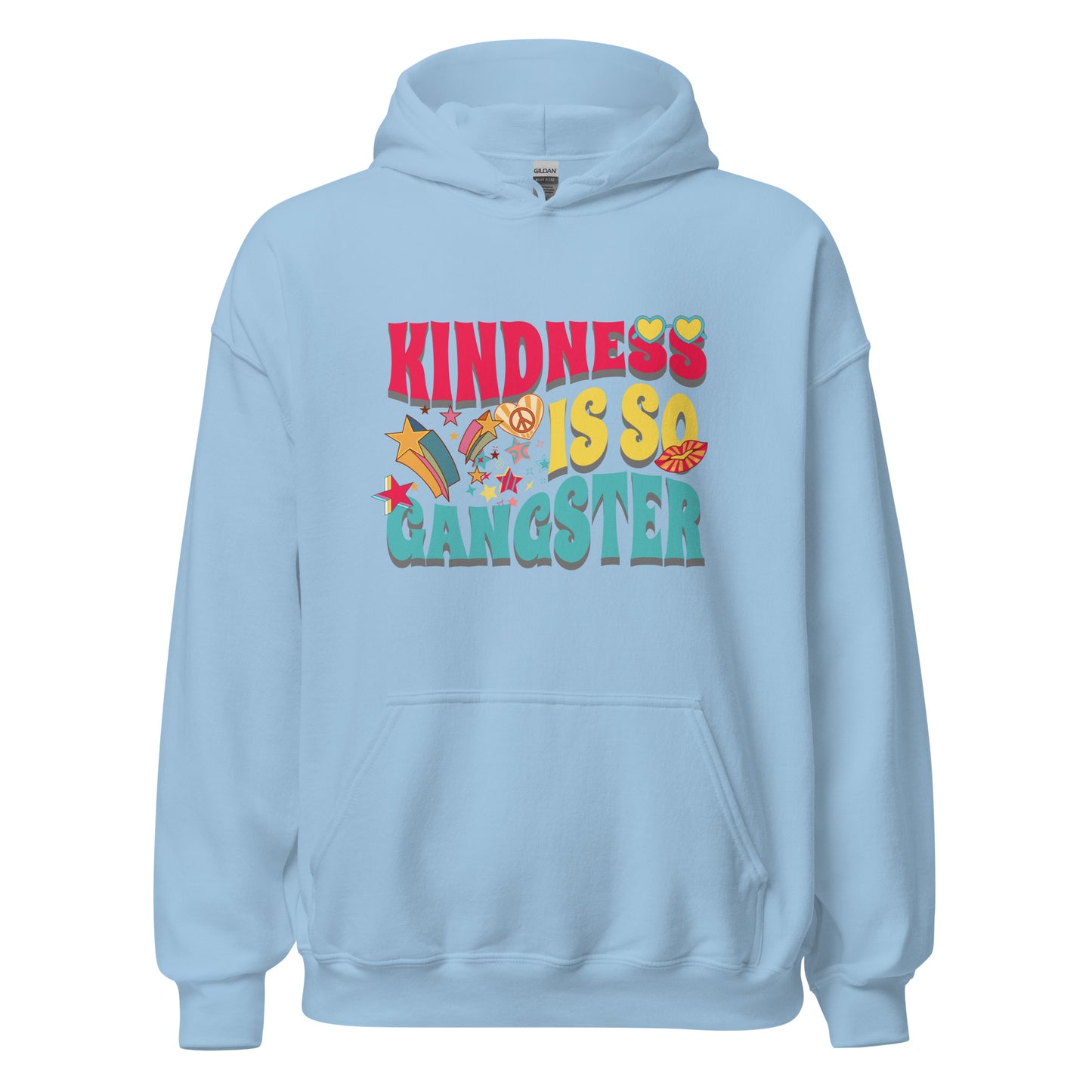 Kindness Is So Gangster Retro Unisex Hoodie