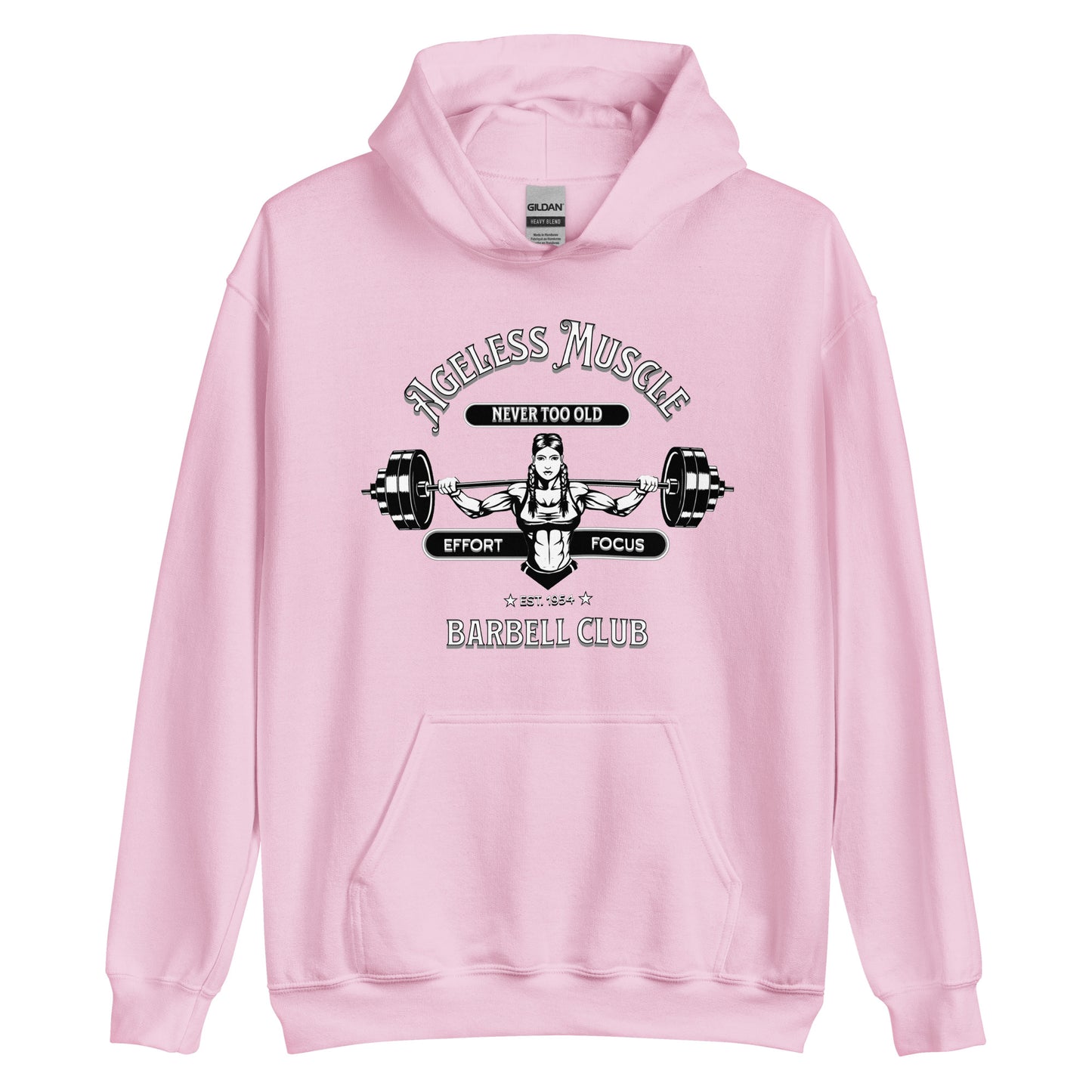 Ageless Muscle Barbell Club Unisex Hoodie