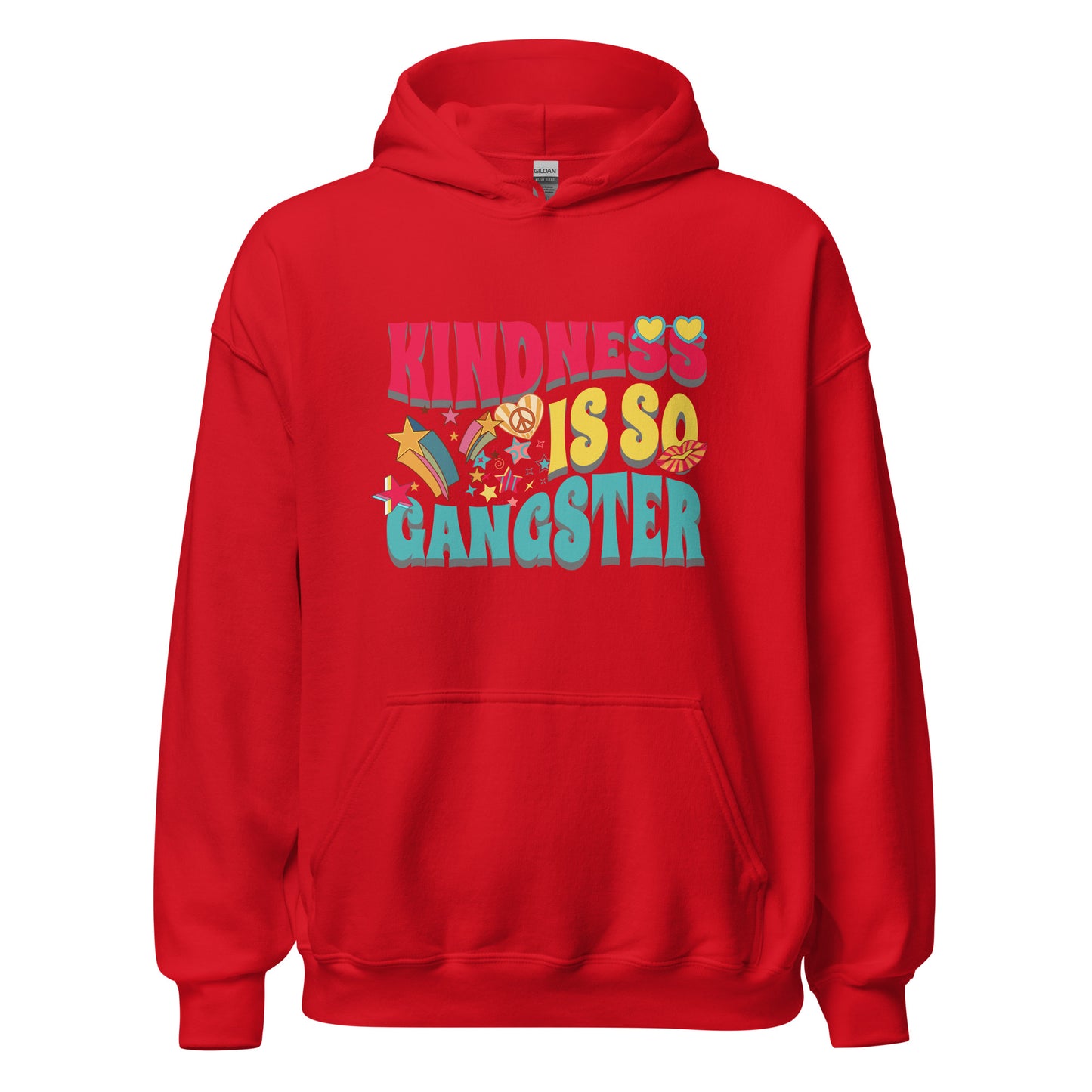 Kindness Is So Gangster Retro Unisex Hoodie