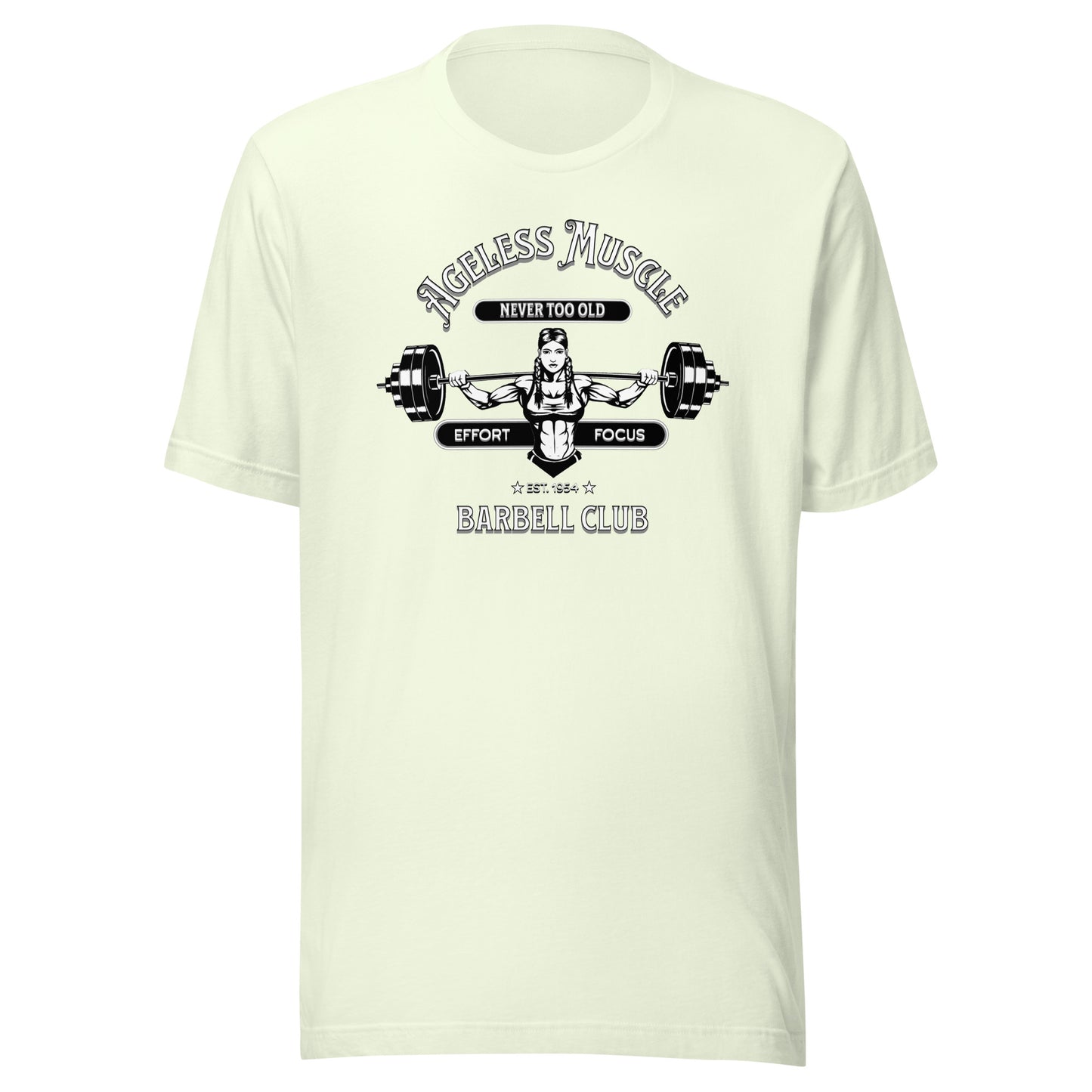 Ageless Muscle Barbell Club Unisex t-shirt