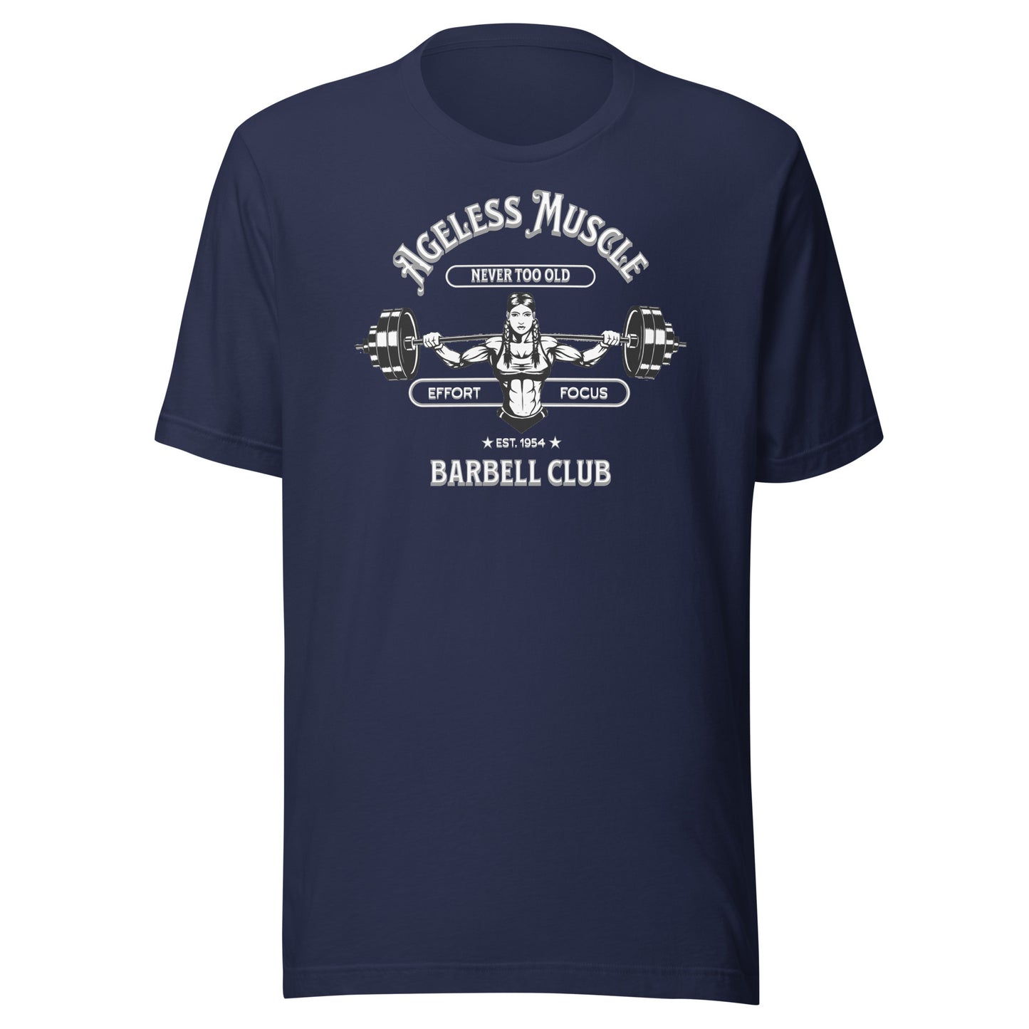 Ageless Muscle Barbell Club Unisex t-shirt