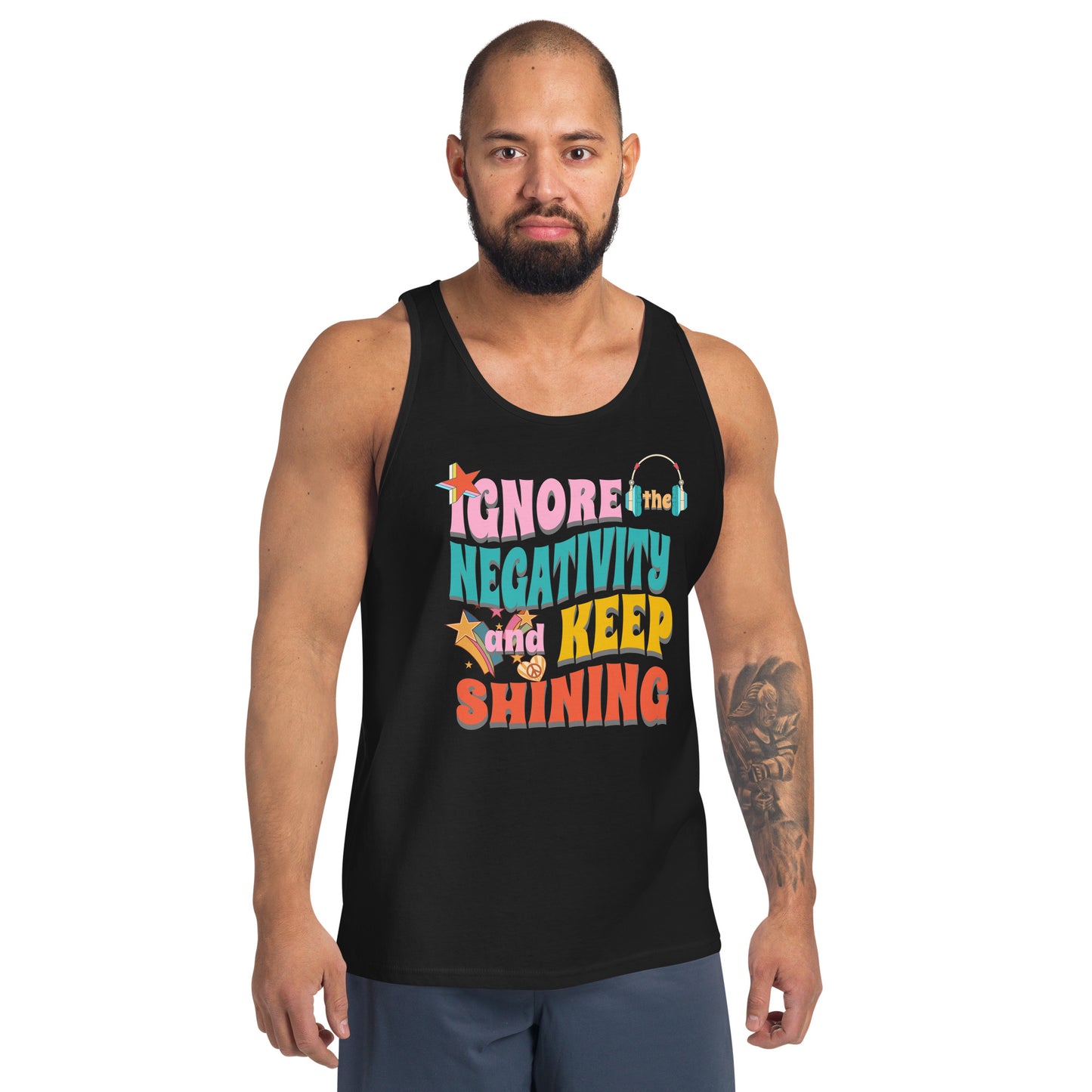 Ignore the Negativity and Keep Shining Unisex Tank Top