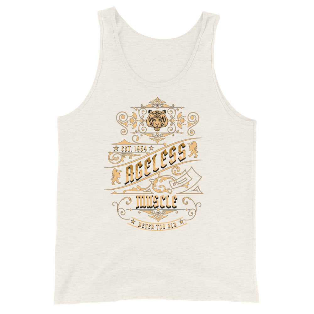 Ageless Muscle: Never Too Old Unisex Tank Top
