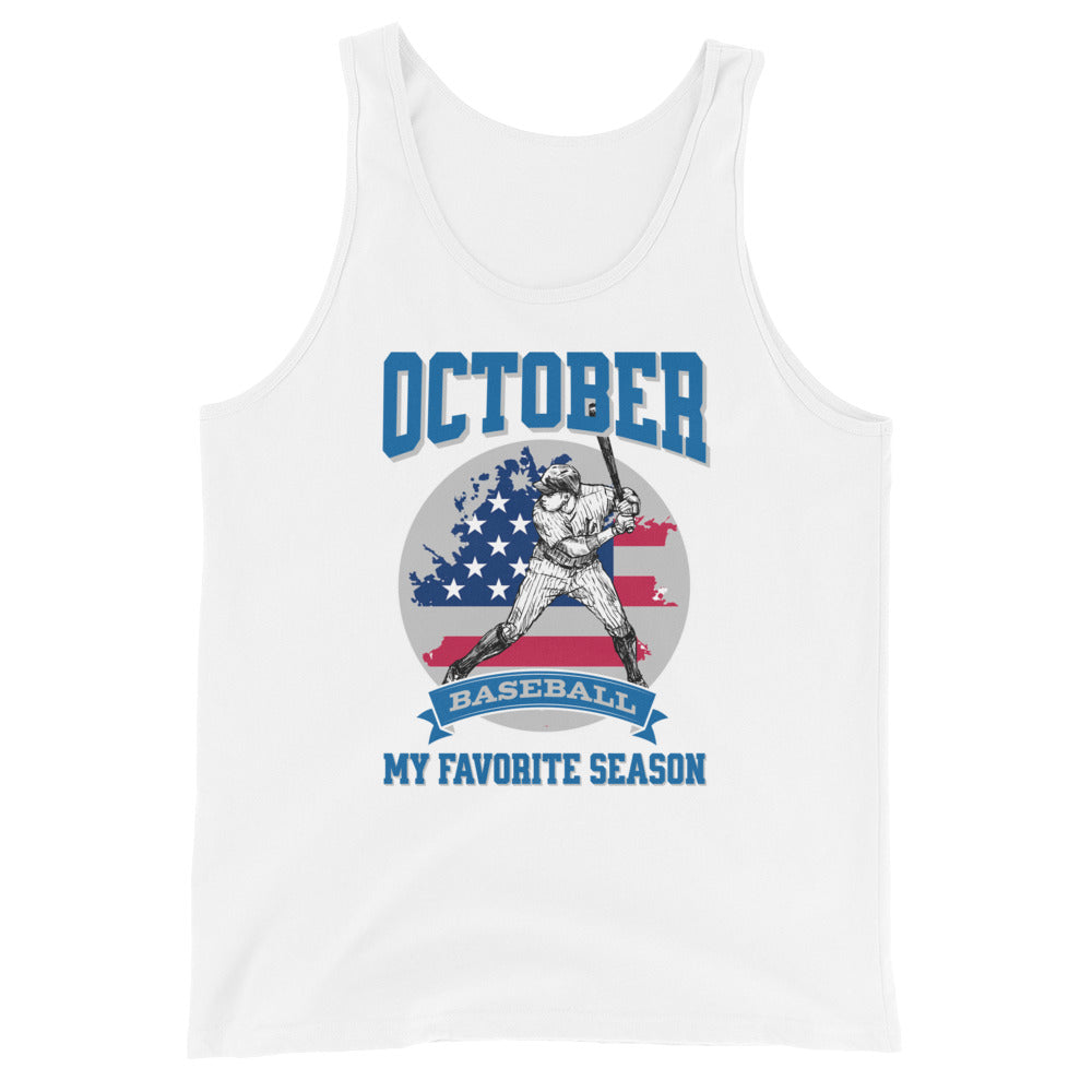 October Baseball: My Favorite Season Unisex Tank Top