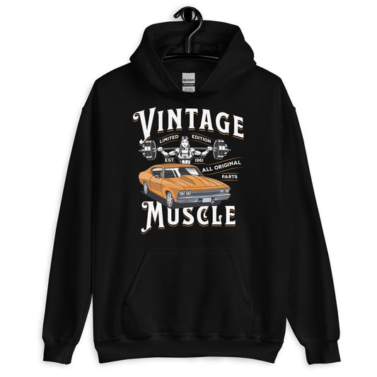 Vintage Muscle Unisex Hoodie