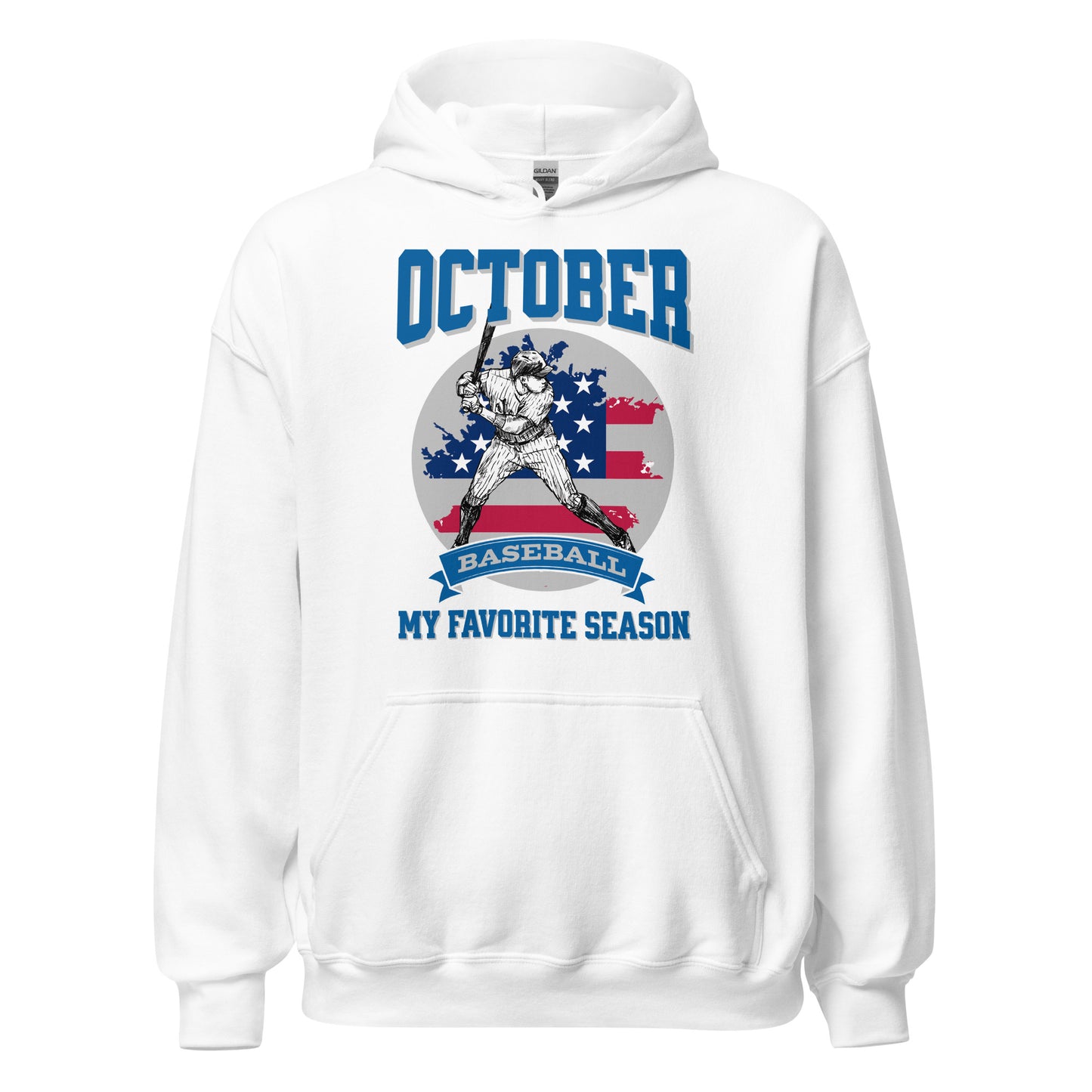 October Baseball (Righty) Unisex Hoodie