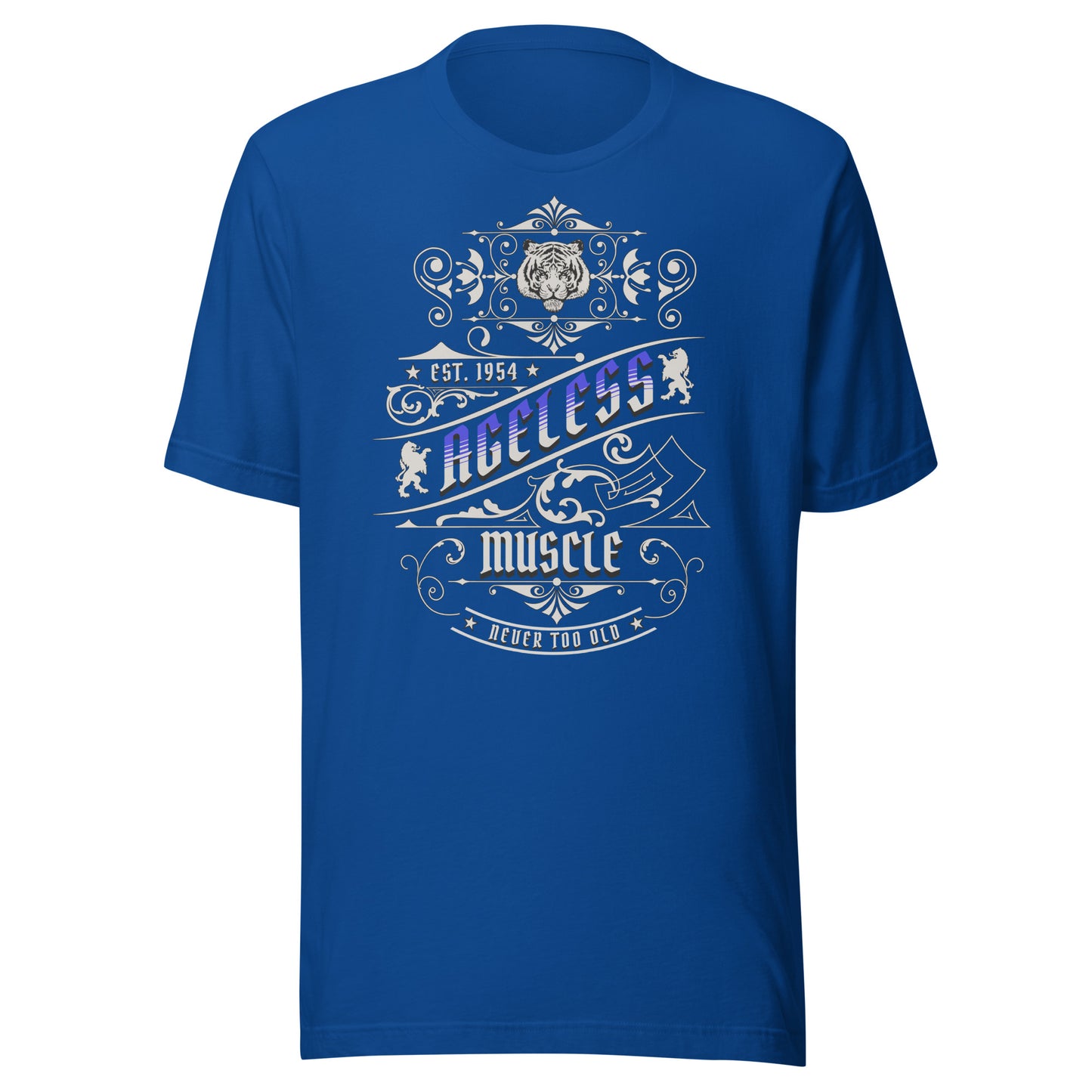 Ageless Muscle: Never Too Old Unisex T-shirt