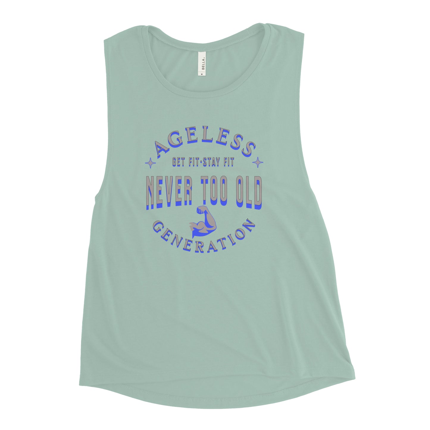 Ageless Generation: Never Too Old Ladies’ Muscle Tank