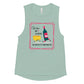 Wine and Cheese Ladies’ Muscle Tank