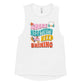 Ignore the Negativity and Keep Shining Ladies’ Muscle Tank
