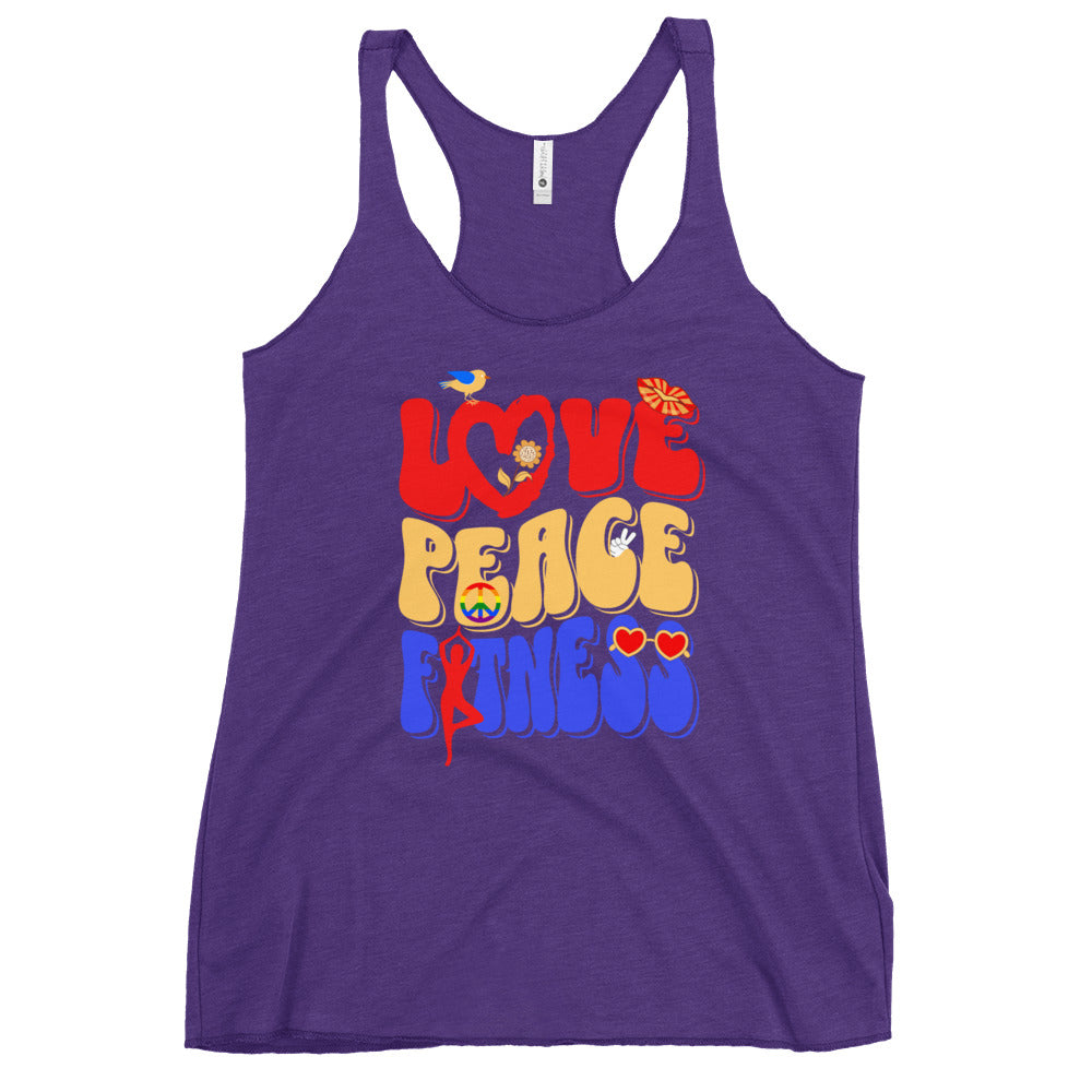 Love Peace Fitness Women's Racerback Tank