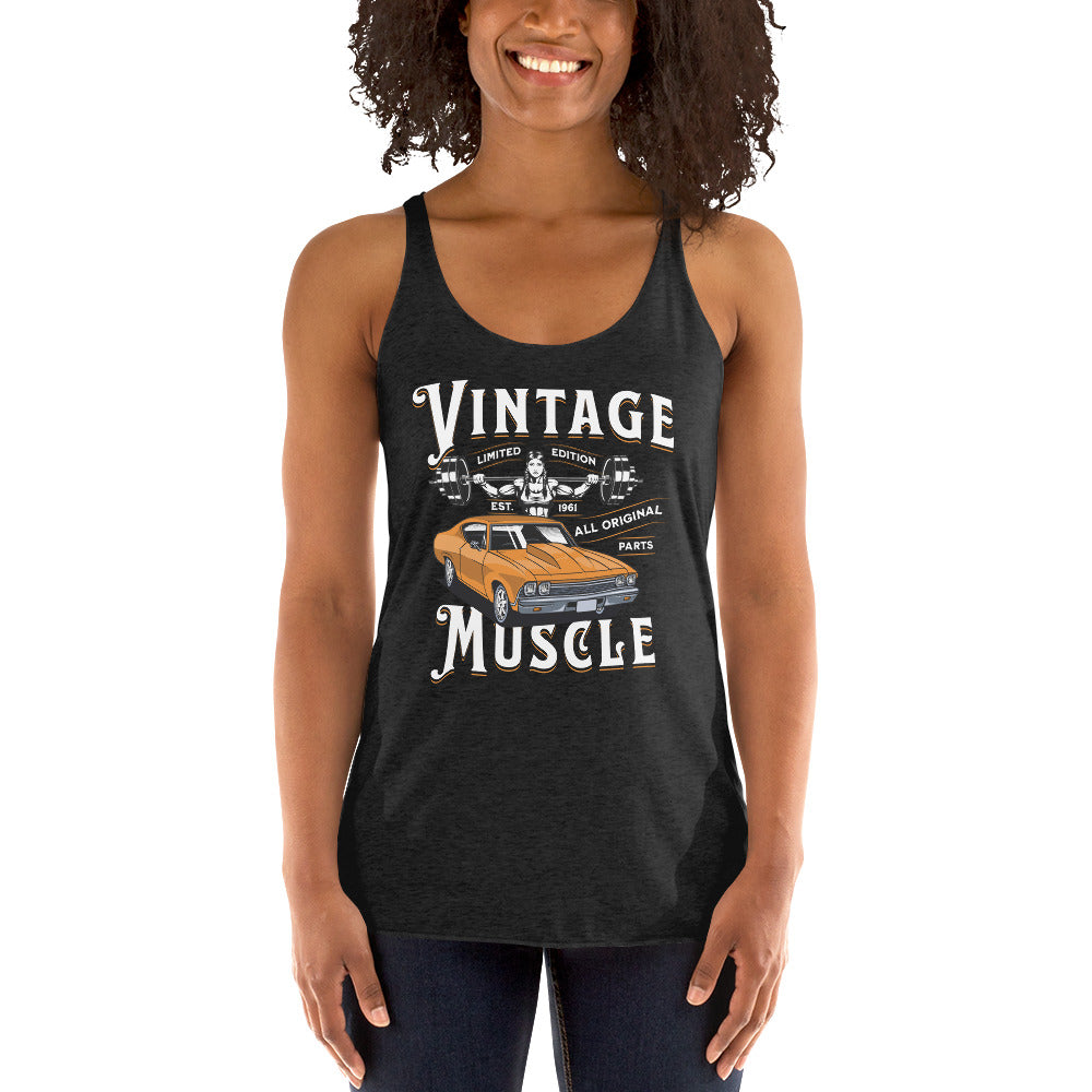 Vintage Muscle Women's Racerback Tank