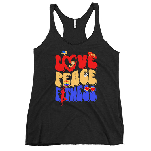 Love Peace Fitness Women's Racerback Tank